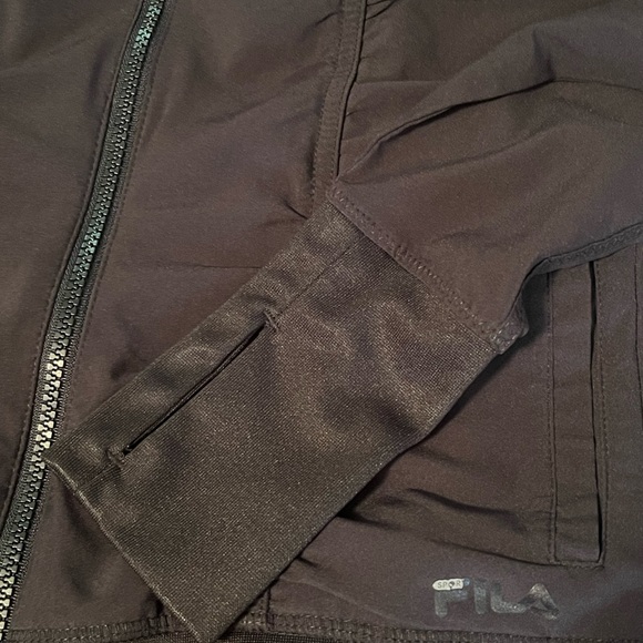 Fila Sport Black Long Sleeve Workout Jacket - Picture 4 of 9